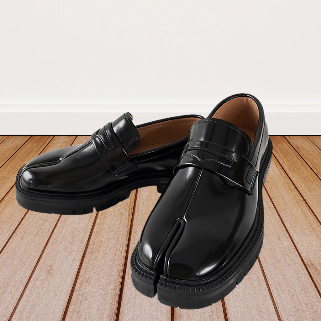 Chaussures homme élégantes à bout fendu semelle épaisse - Image 7