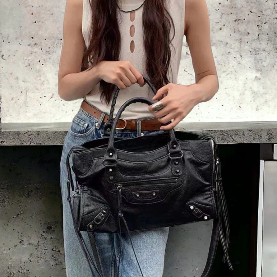 Sac à main décontracté avec fermetures à glissière - Image 5