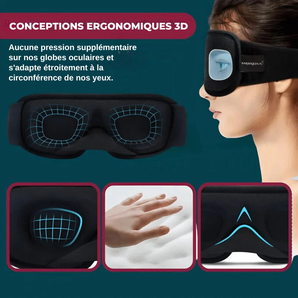 CloudRest - Masque de sommeil ergonomique 3D sans pression sur les yeux - Image 3