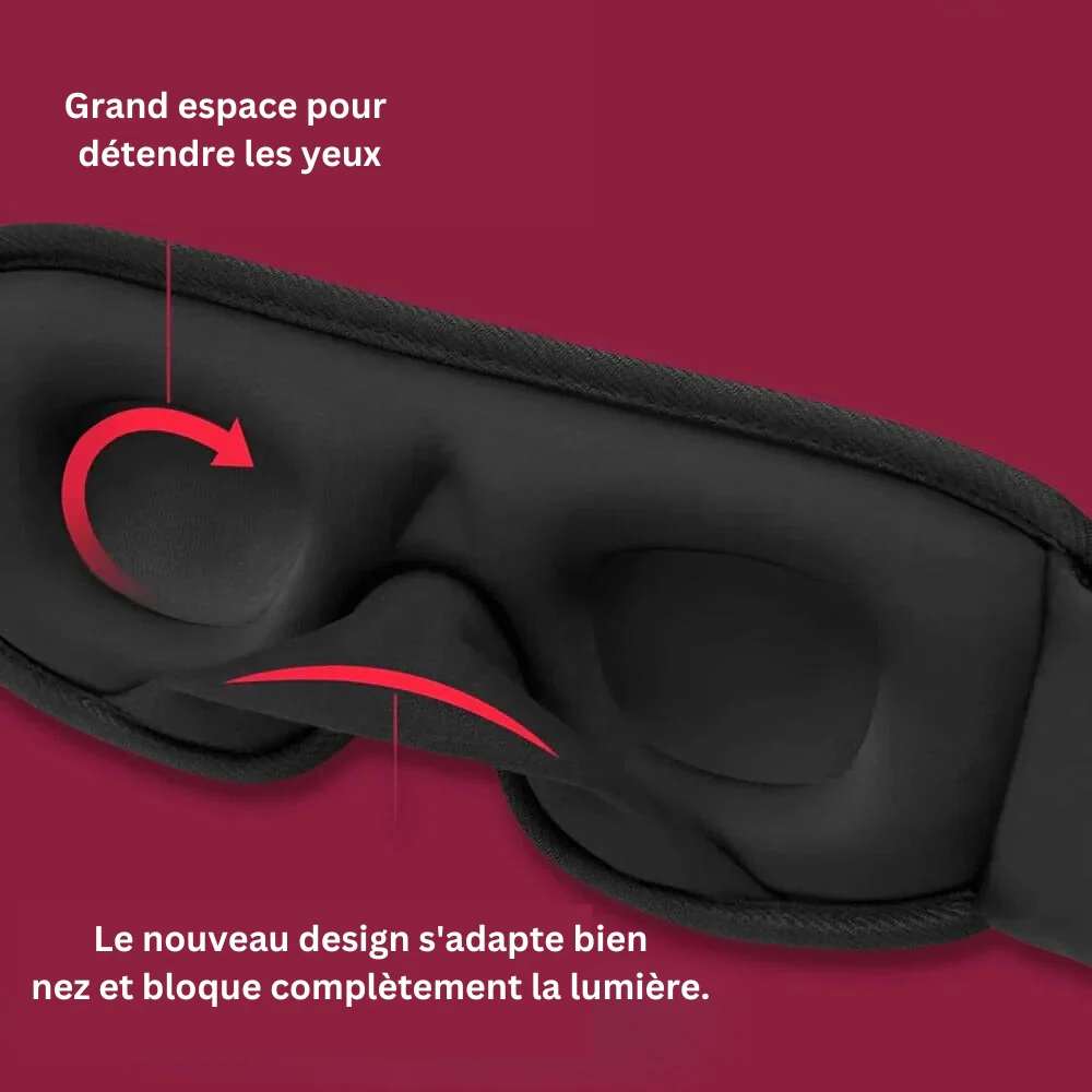 CloudRest - Masque de sommeil ergonomique 3D sans pression sur les yeux - Image 4