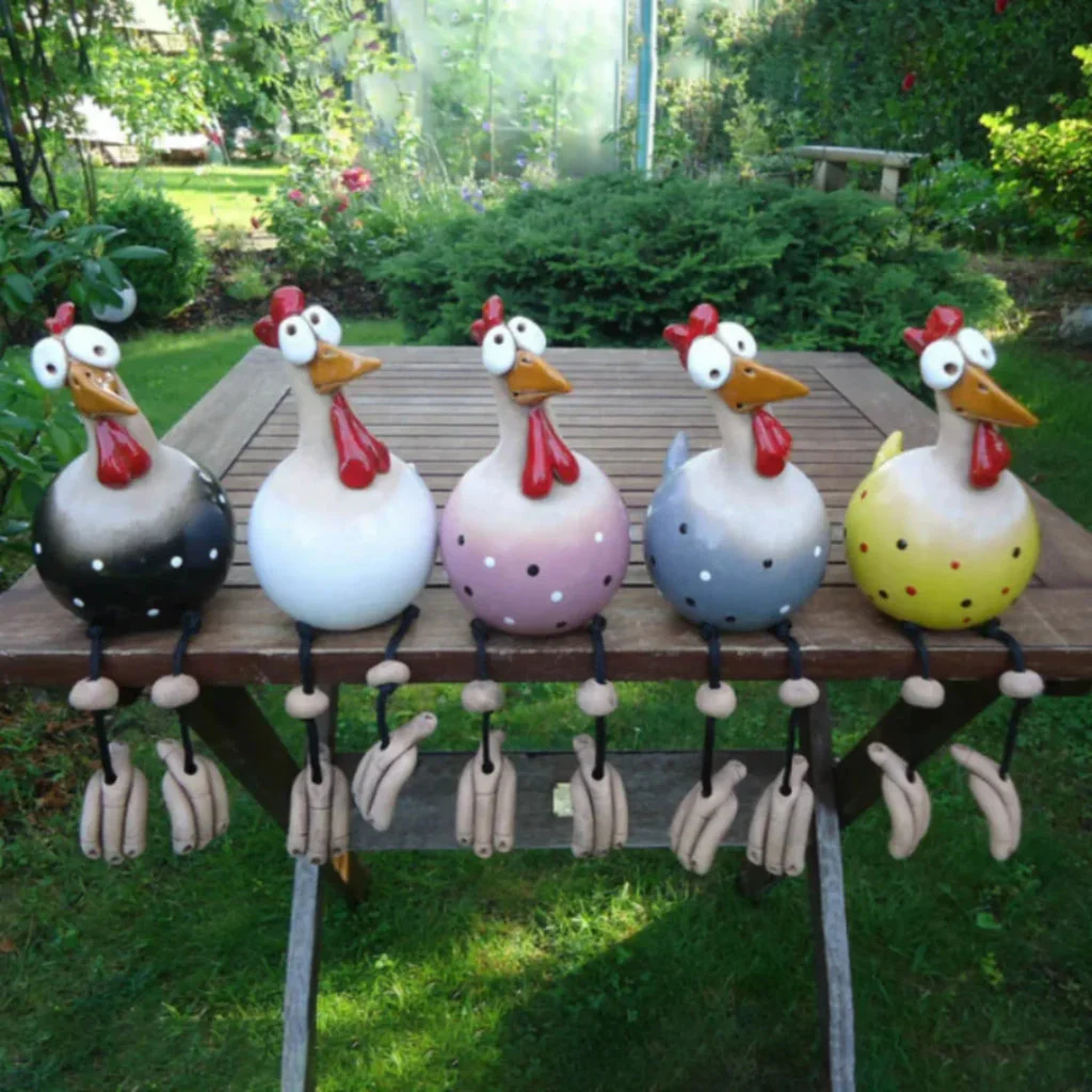 CozyClucks - Poules décoratives de jardin en 5 couleurs - Image 6
