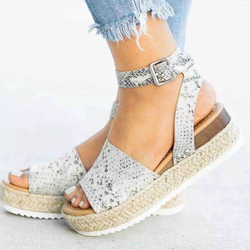 Elysia - Sandales compensées élégantes avec plateforme espadrille 5 cm - Image 14