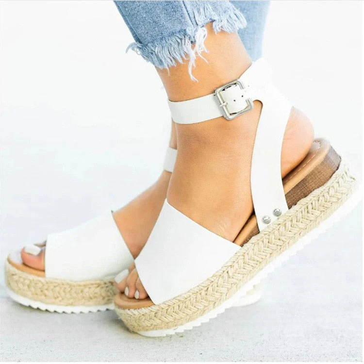 Elysia - Sandales compensées élégantes avec plateforme espadrille 5 cm - Image 15
