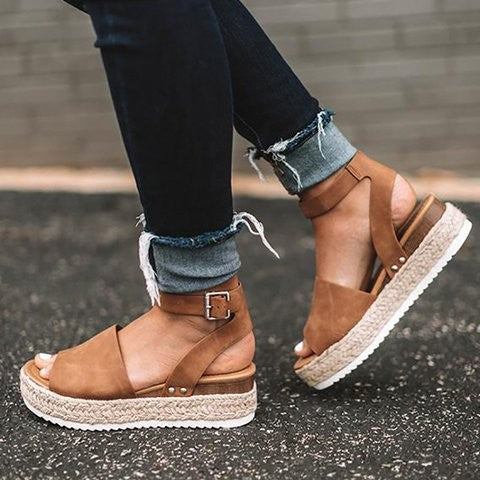 Elysia - Sandales compensées élégantes avec plateforme espadrille 5 cm - Image 7