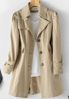 Lainey - Trench-coat femme ceinturé, col rabattu, poches pratiques - Image 6
