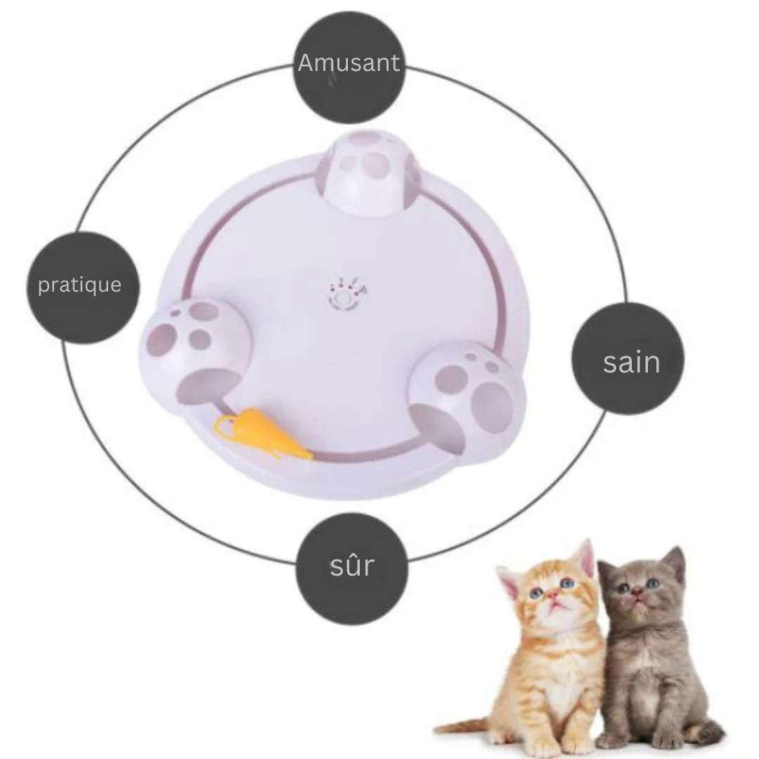 Jouet interactif rotatif intelligent pour chats - Image 3